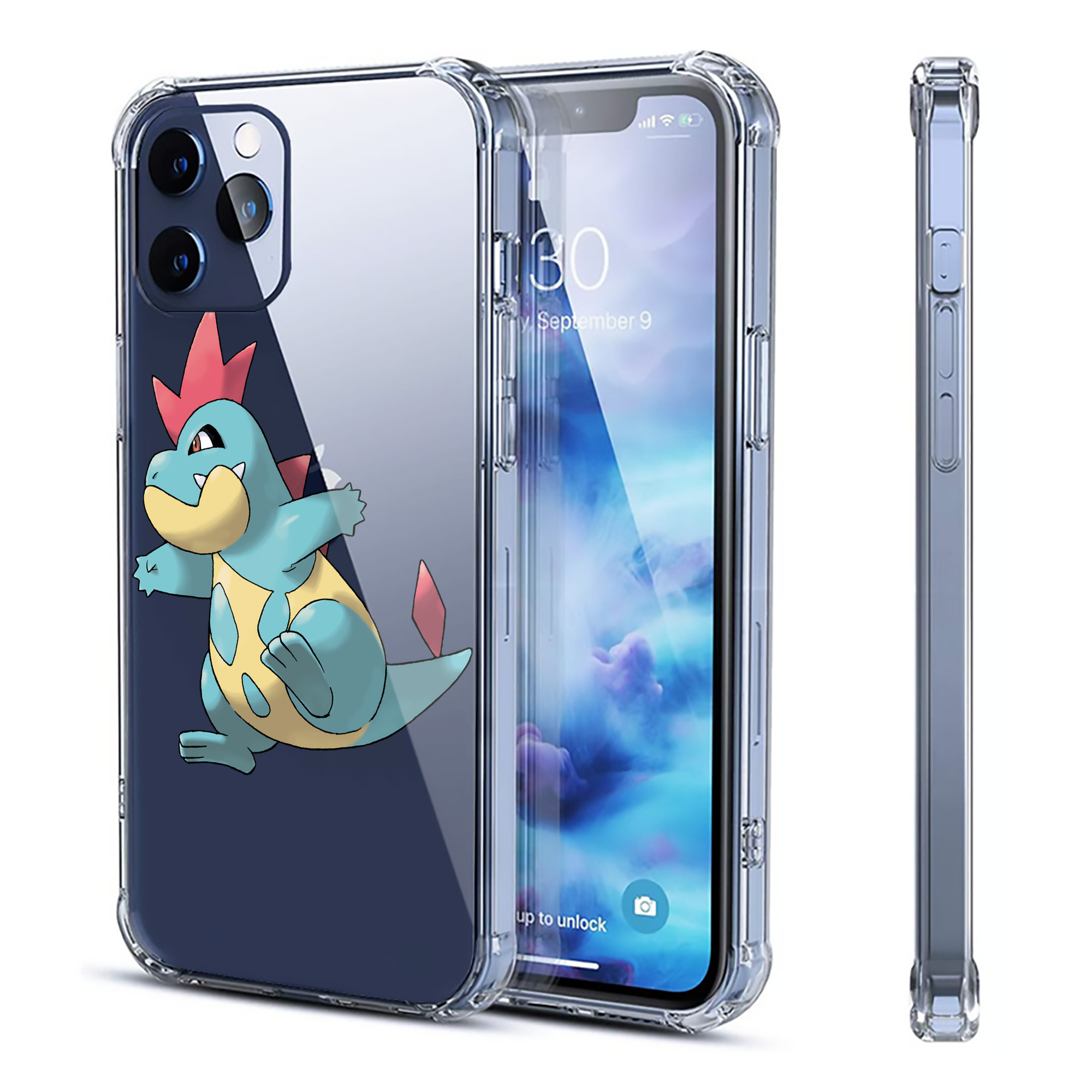 （画像用） ポケットモンスター Pokémon 【iPhone 12シリーズ対応】透明スマホケース（クリアソフトケース）